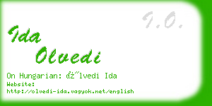 ida olvedi business card